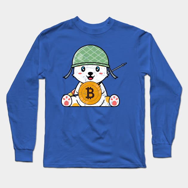 Bitcoin Soldier Long Sleeve T-Shirt by satoshirebel